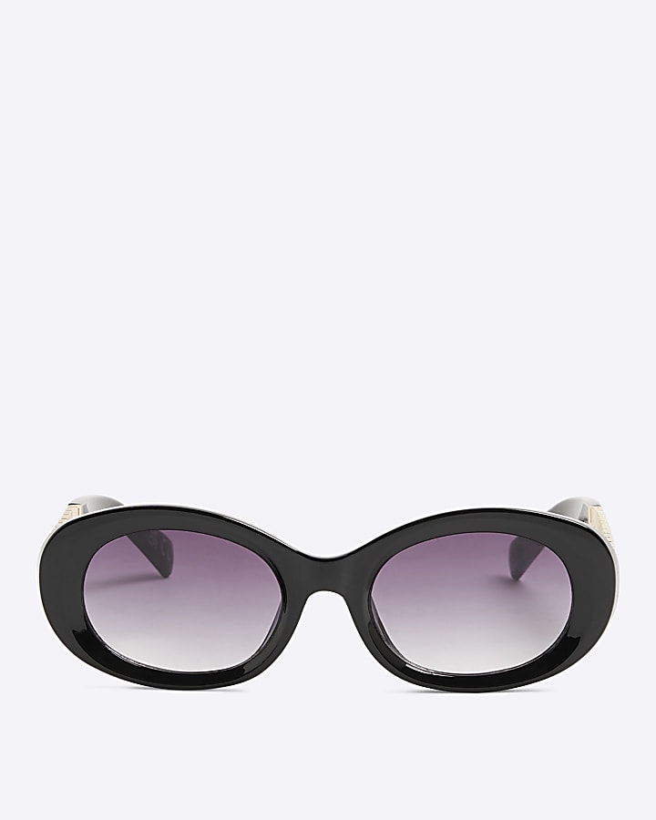 Black Oval Link Sunglasses