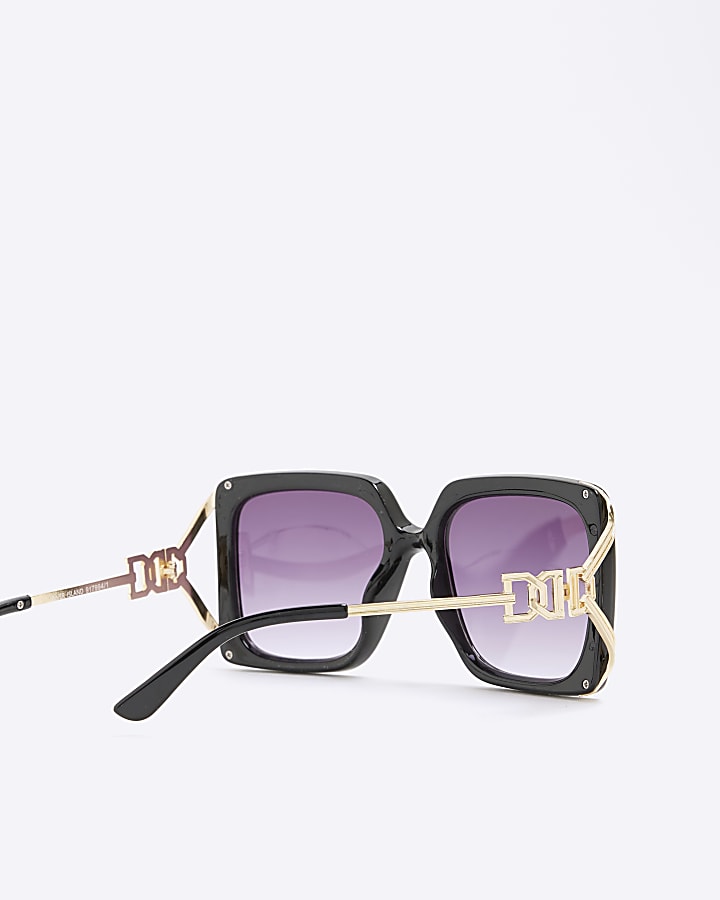 Black Square Cut Out Sunglasses