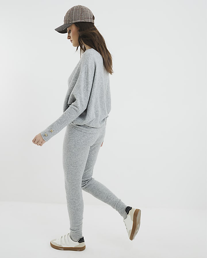 Grey Knit Joggers