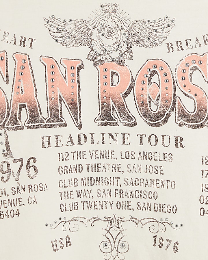 Cream San Rosa graphic t-shirt