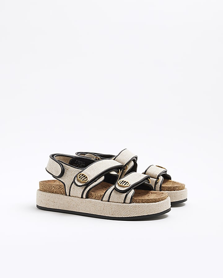 Beige Chunky Dad Sandals