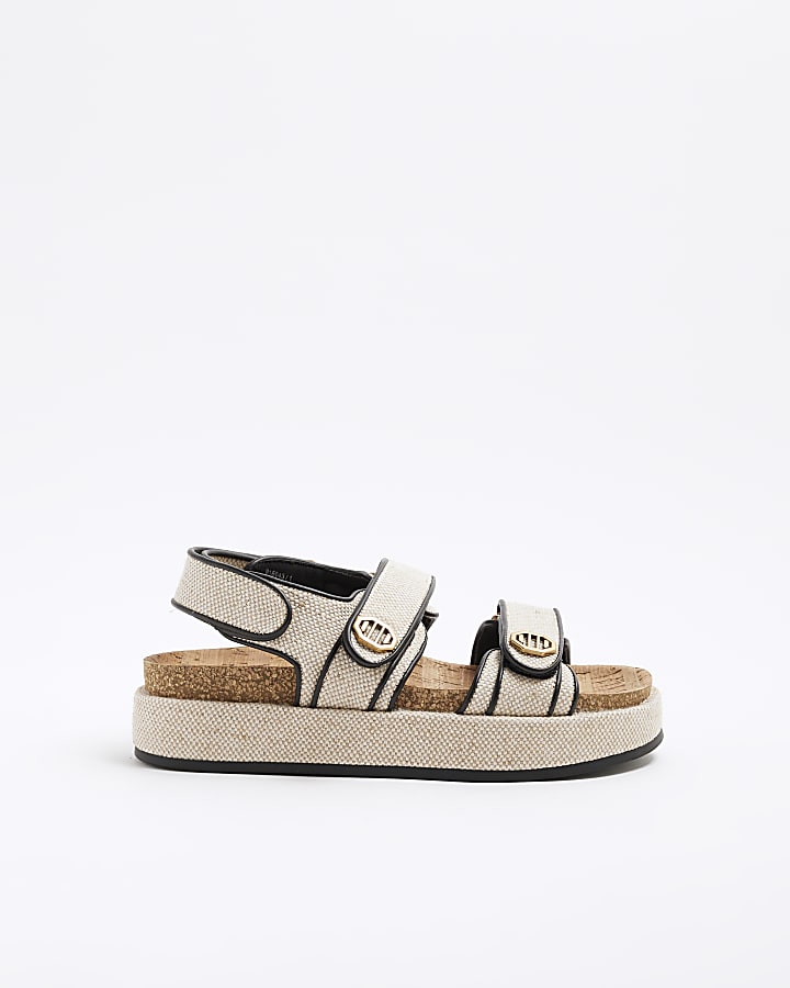 Beige Chunky Dad Sandals