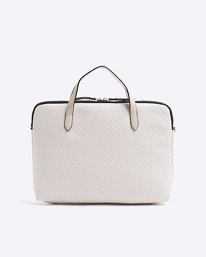 Beige Monogram Laptop Case