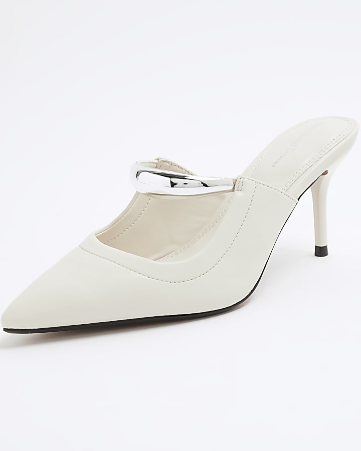 White Court Heel Shoes