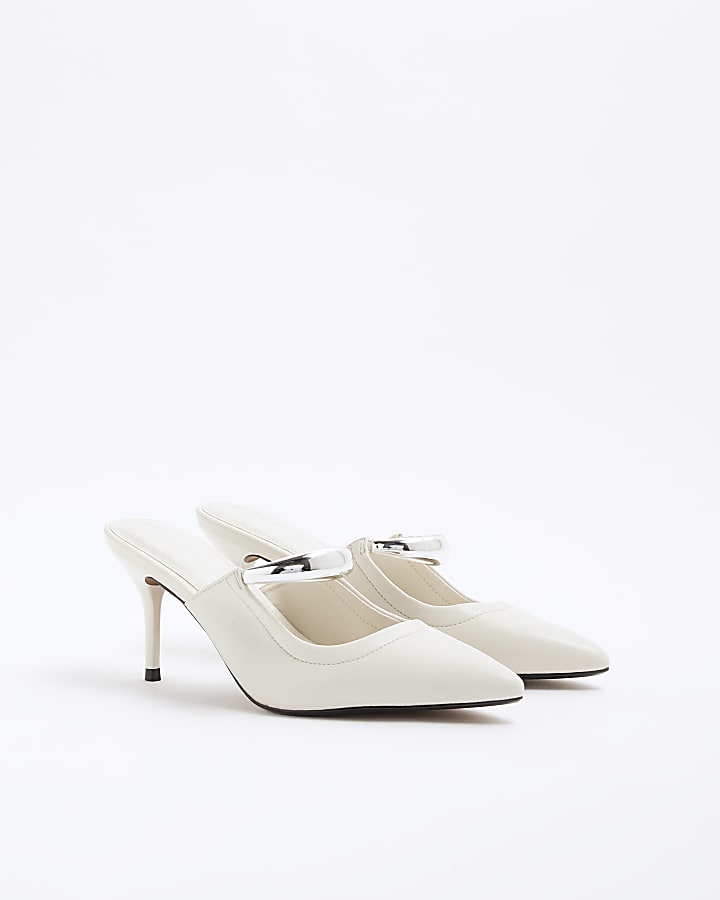 White Court Heel Shoes