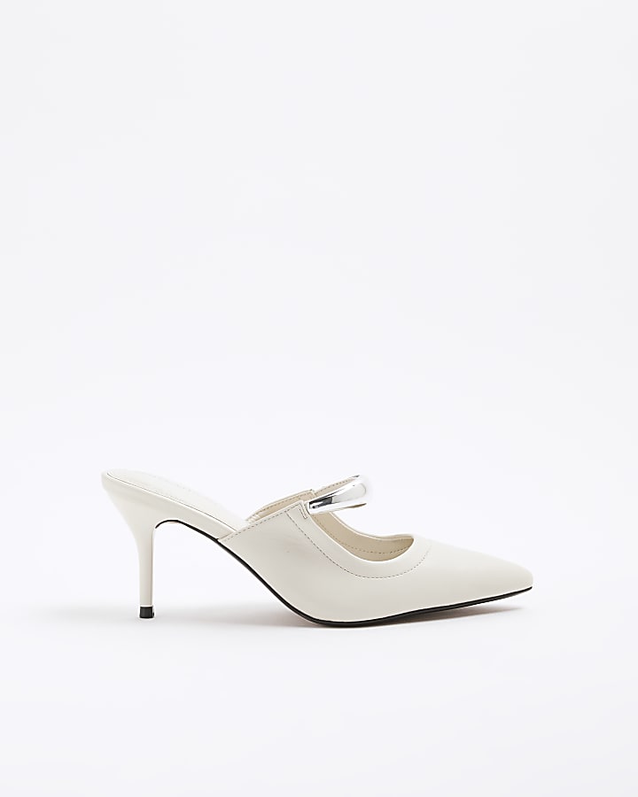 White Court Heel Shoes