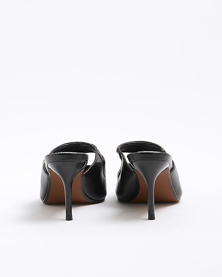 Black Court Heel Shoes