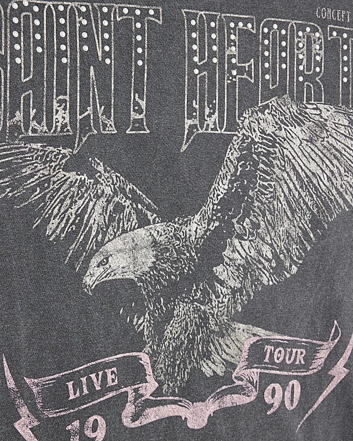 Grey Eagle graphic print T-shirt