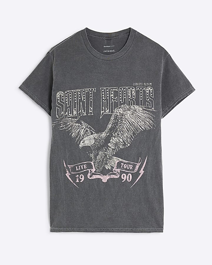 Grey Eagle graphic print T-shirt