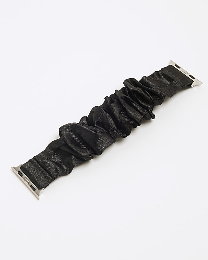 Black Scrunchie Digital Watch Strap