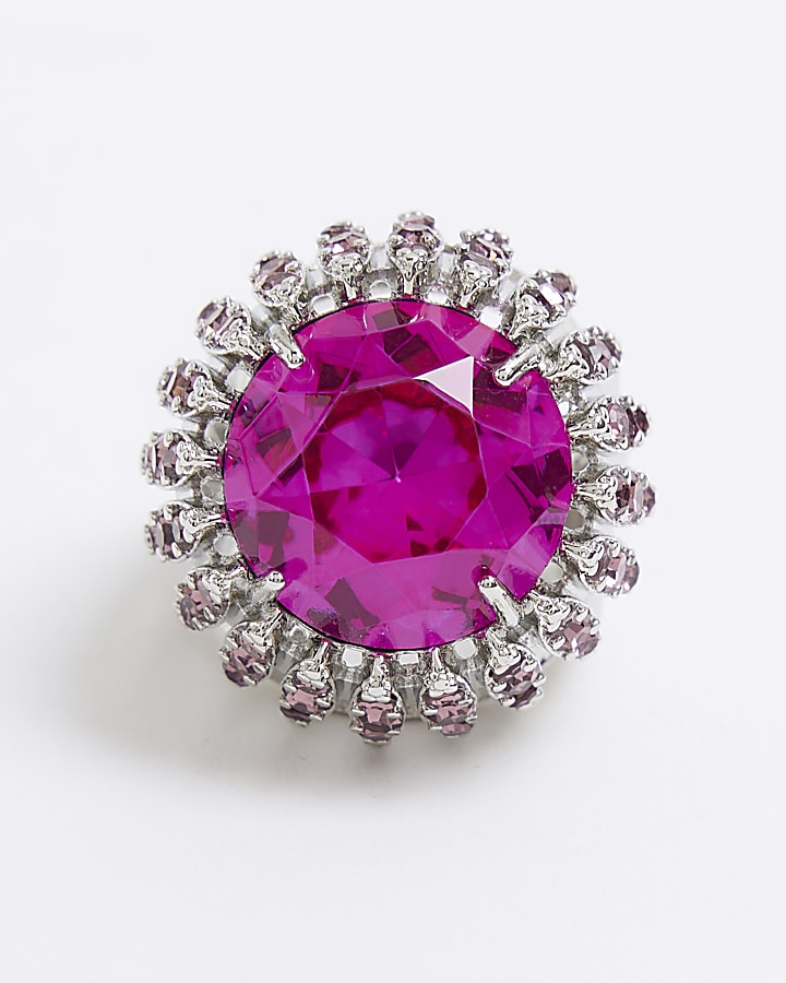 Pink Gem Cocktail Ring