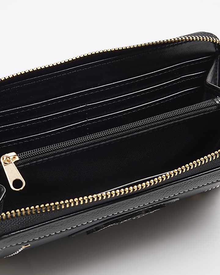 Black RI Zip Around Purse