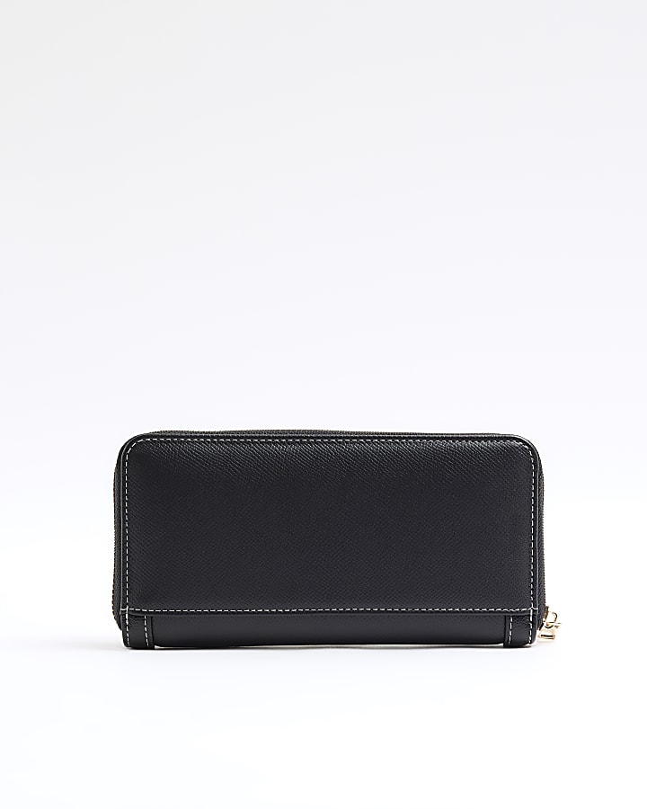 Black RI Zip Around Purse