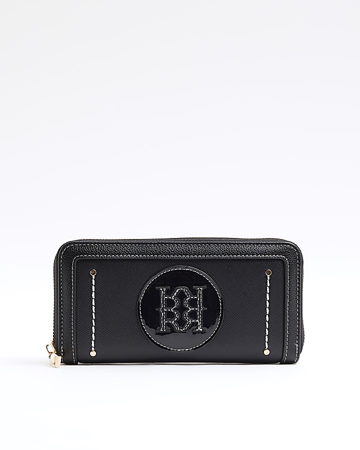 Black RI Zip Around Purse