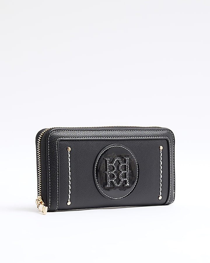 Black RI Zip Around Purse