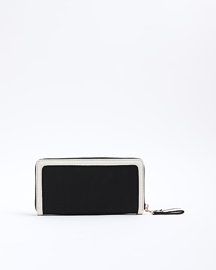 Black Canvas RI Zip Around Purse