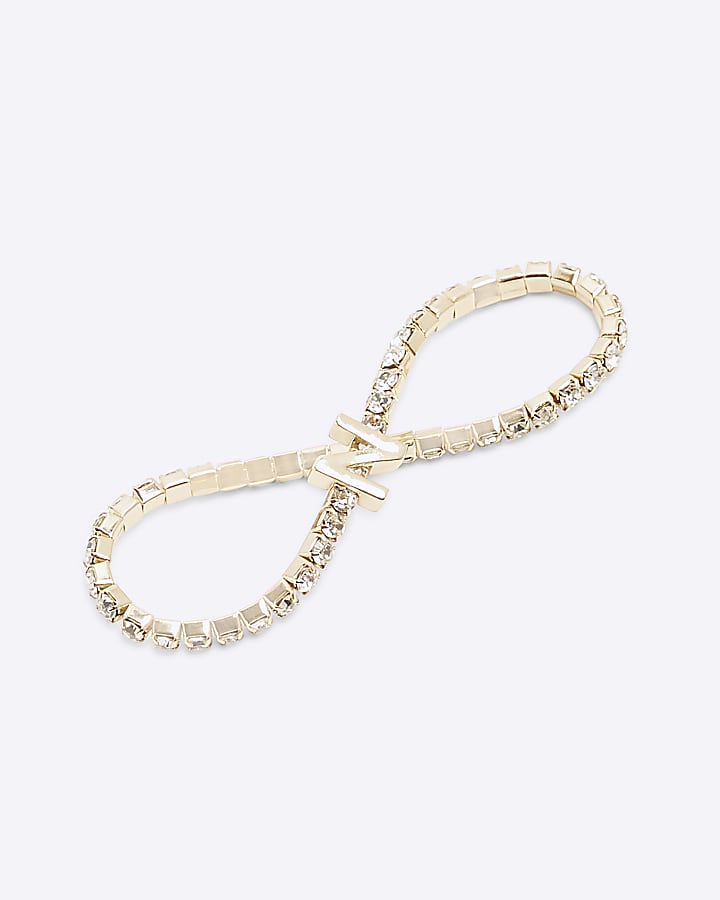 Gold Initial N Bracelet