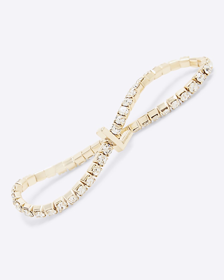 Gold Initial L Bracelet