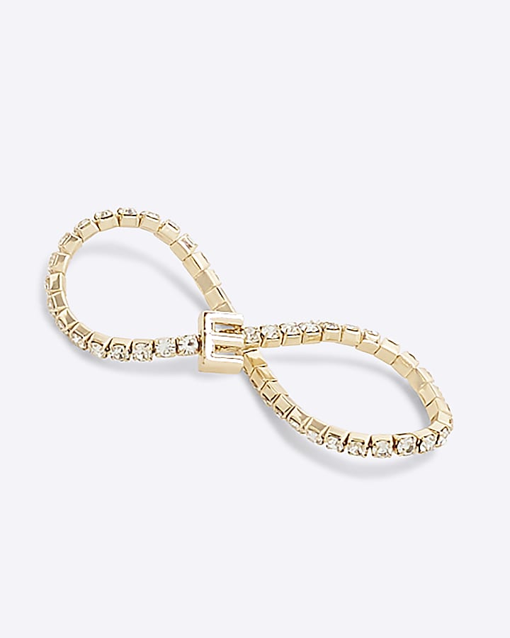 Gold Initial E Bracelet