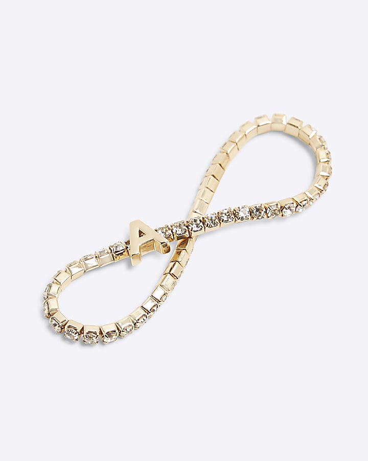 Gold Initial A Bracelet