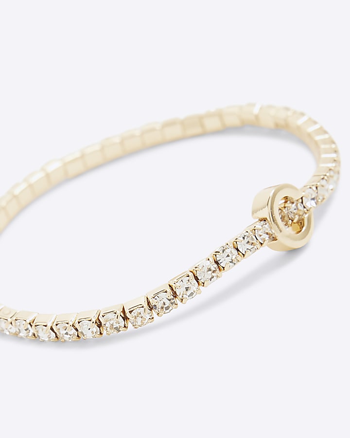 Gold Initial C Bracelet