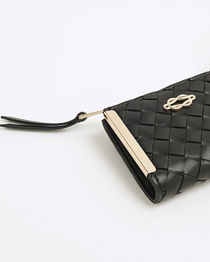 Black Small Woven Purse