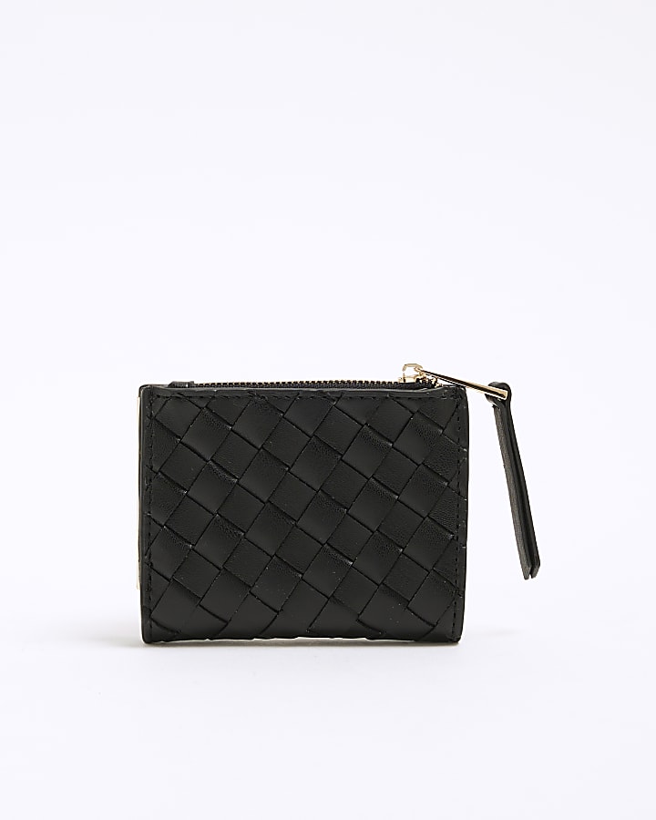 Black Small Woven Purse