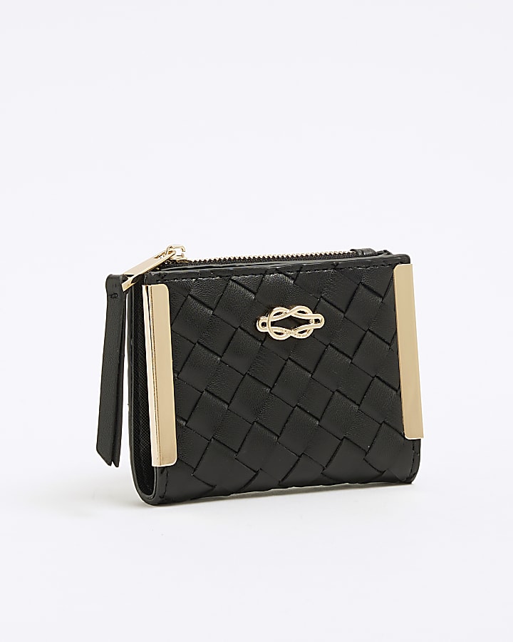Black Small Woven Purse