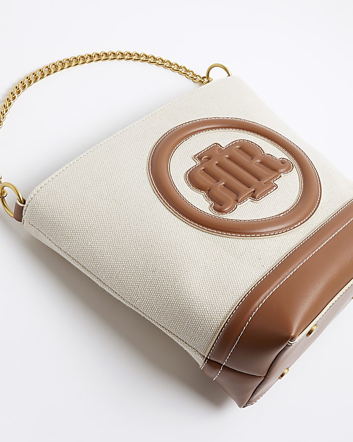 Cream Canvas Bucket Bag