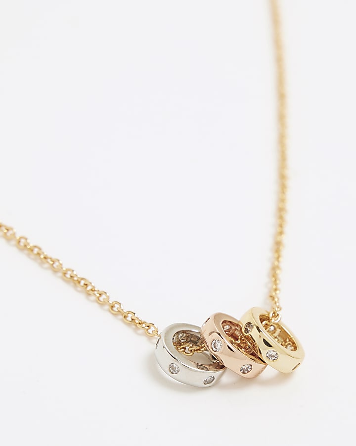 Gold Plated Ring Necklace