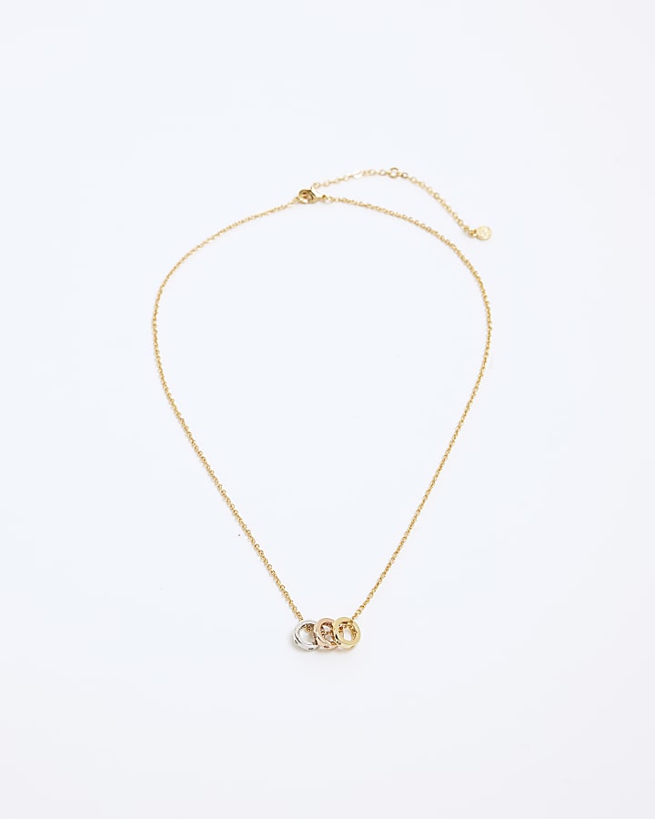 Gold Plated Ring Necklace