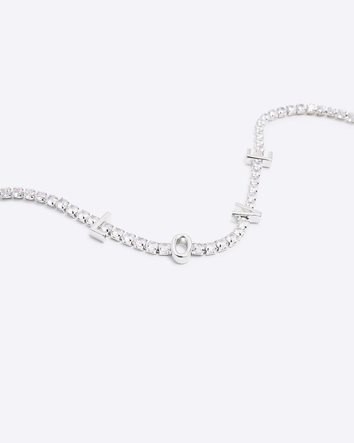 Silver Love Cubic Zirconia Necklace