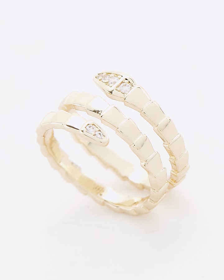 Gold plated Snake Ring