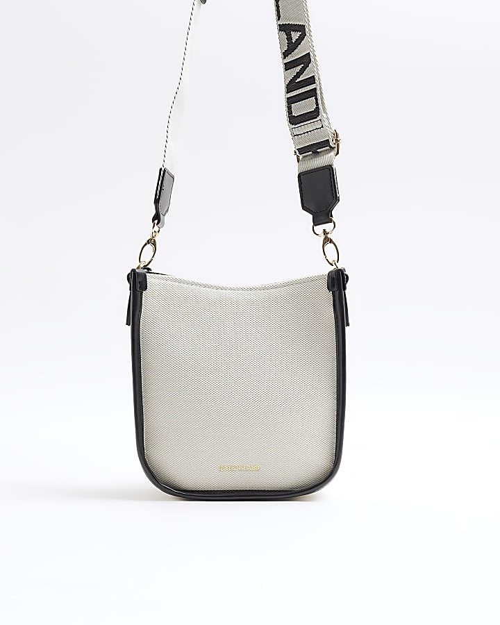 White Canvas RI Messenger Bag