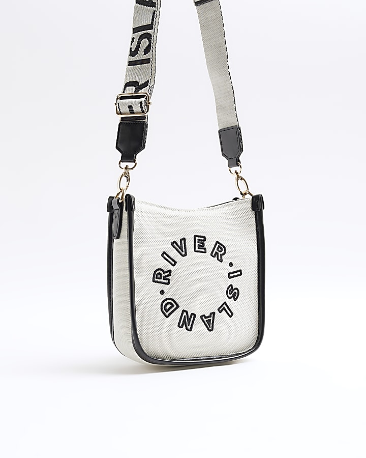 White Canvas RI Messenger Bag