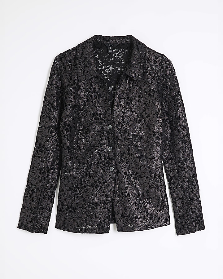 Black Lace Shirt