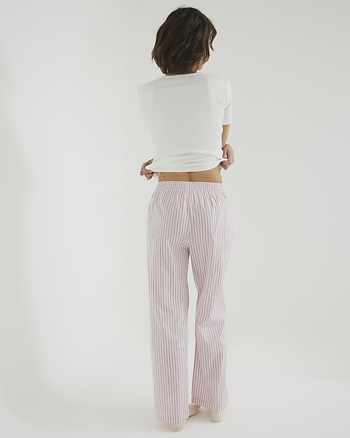 Pink Stripe Woven Trousers