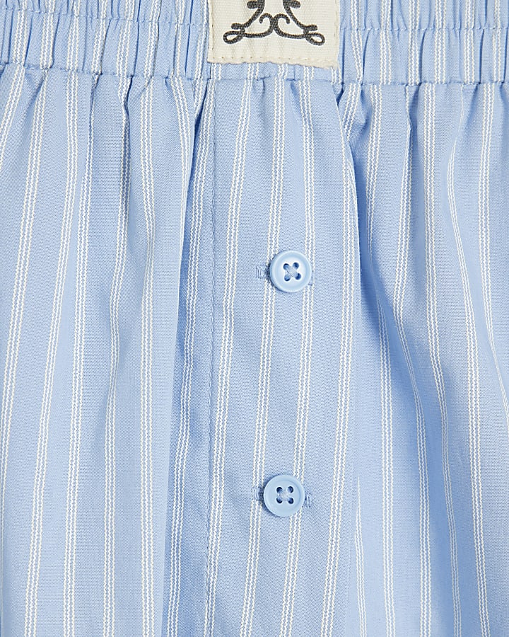 Blue Stripe Woven Trousers