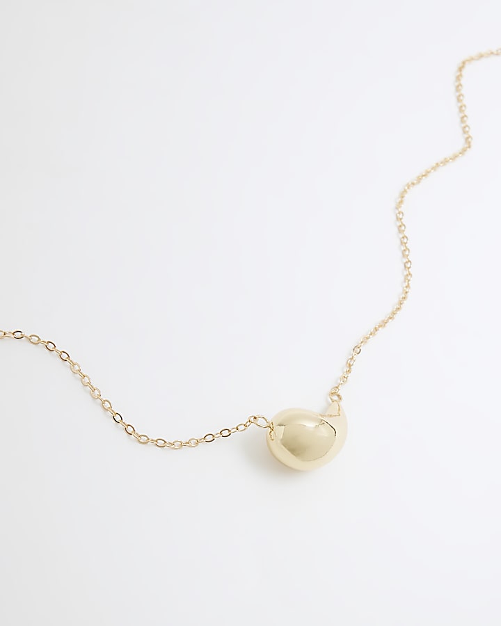 Gold Plated Mini Domed Necklace