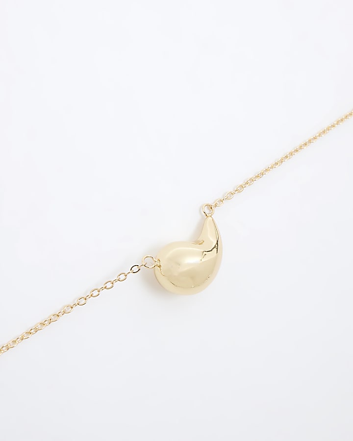 Gold Plated Mini Domed Necklace