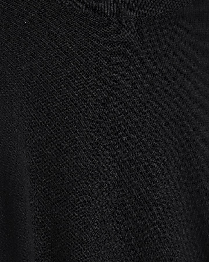 Black Cuff Lightweight Jumper