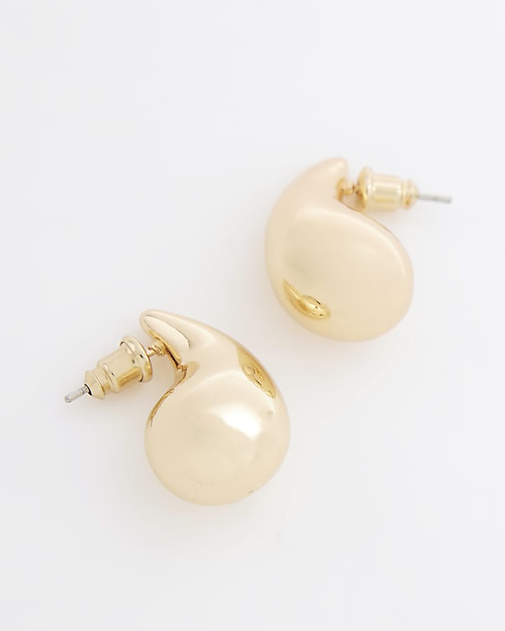 Gold Plated Mini Domed Stud Earrings