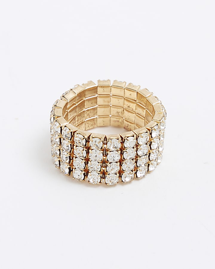 Gold Cupchain Ring