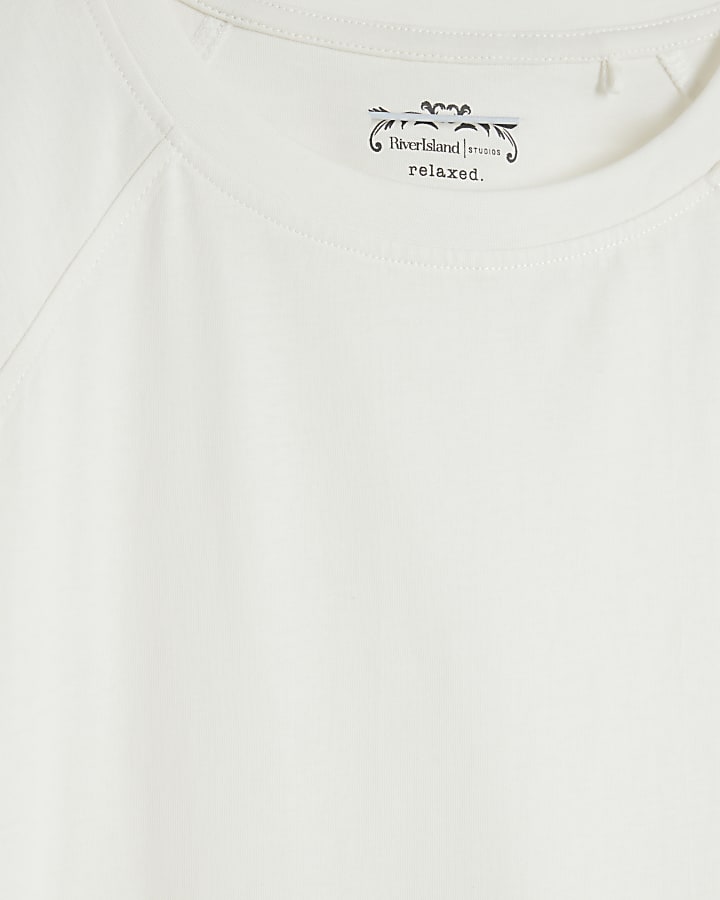 White Seam Detail T-shirt