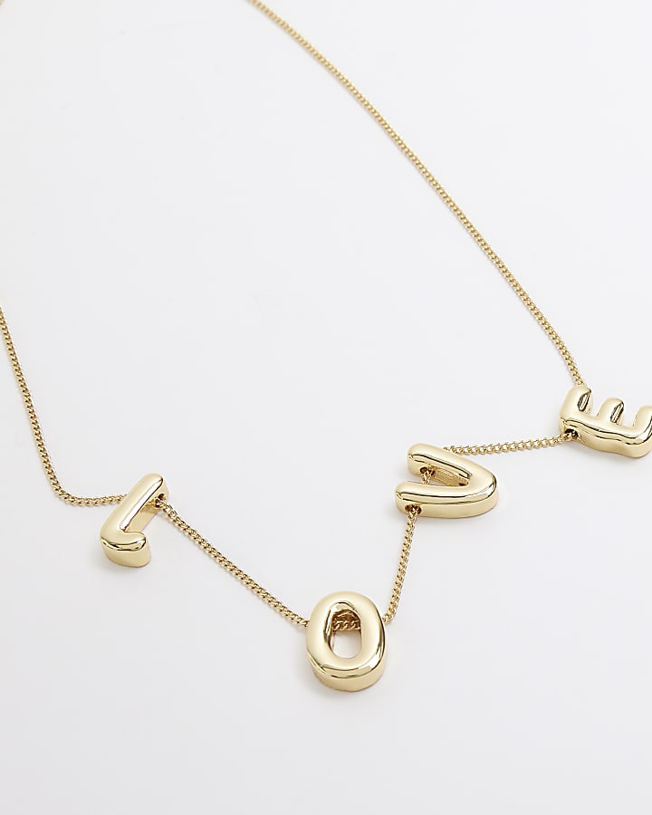 Gold Plated Love Necklace