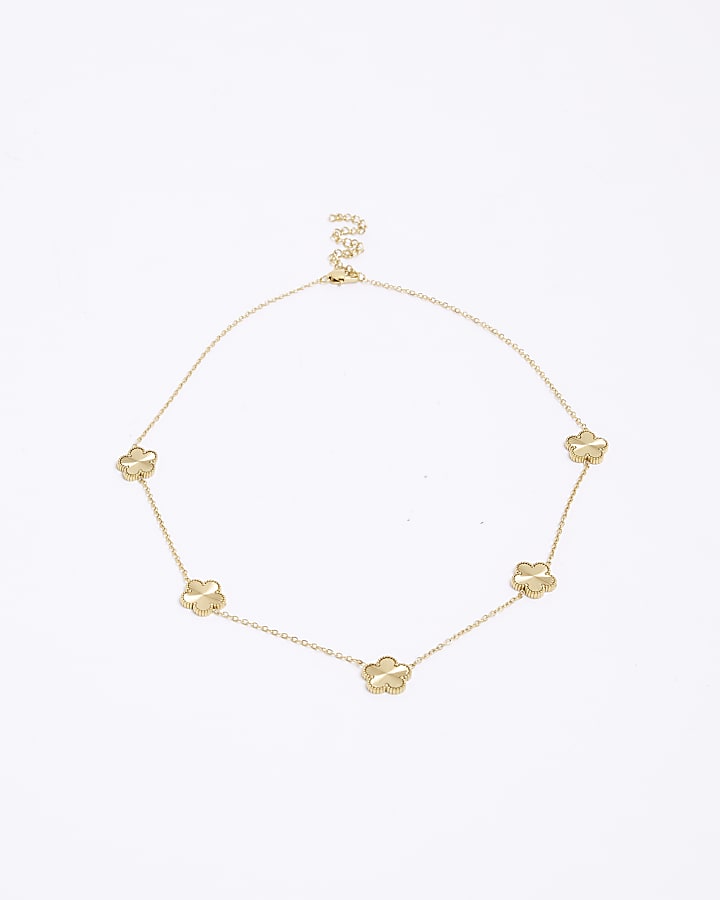Gold Flower Necklace
