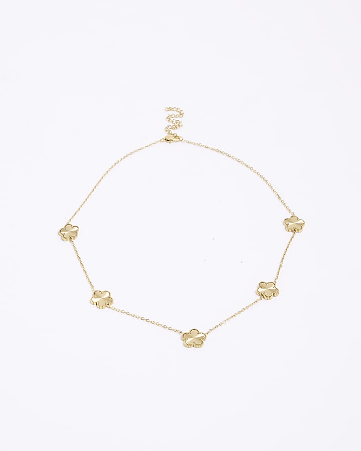 Gold Clover Necklace