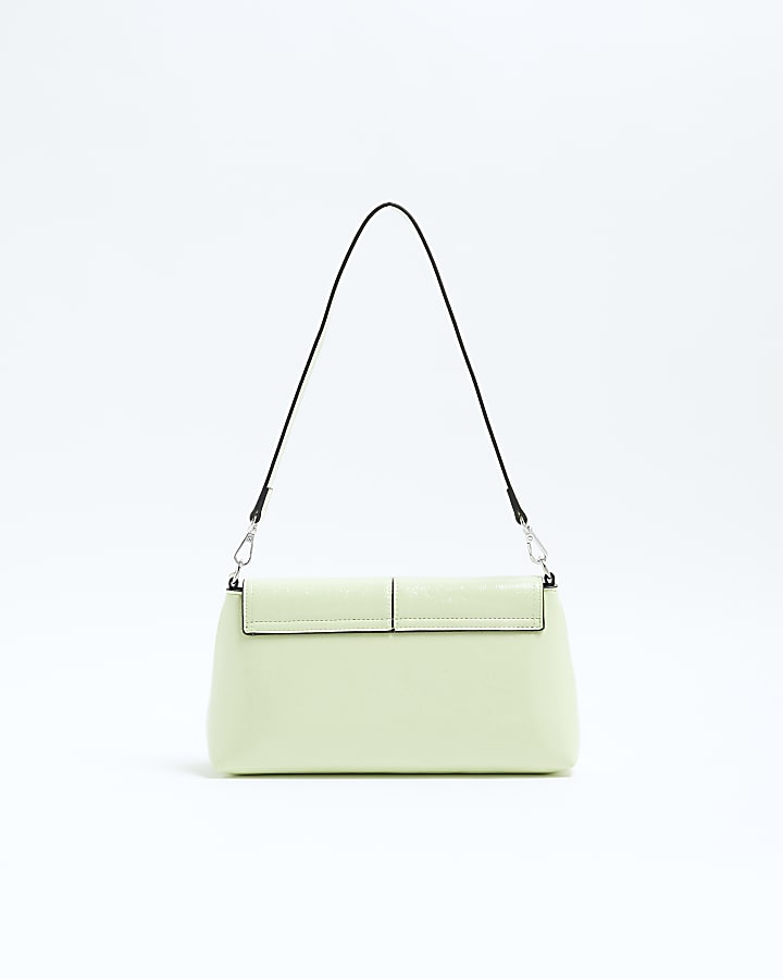 Green Fold Over Clutch Bag