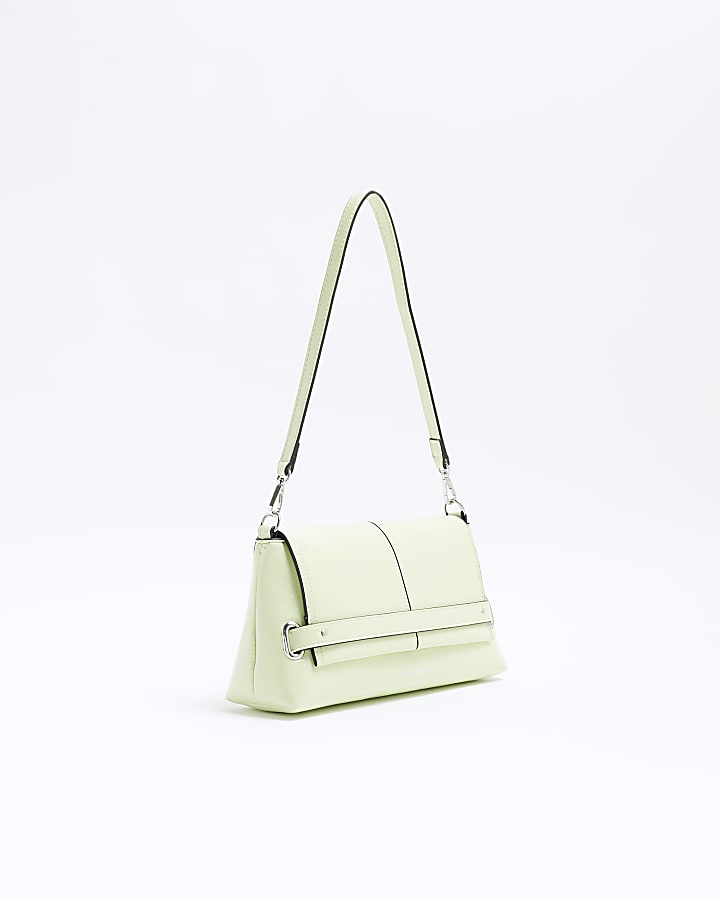 Green Fold Over Clutch Bag