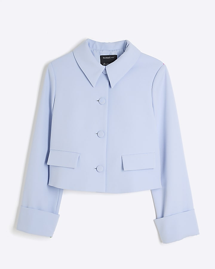 Blue Structured Trophy Jacket